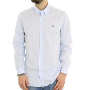 CAMICIA REGULAR FIT LACOSTE CELESTE